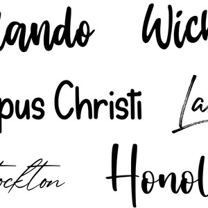 Town In Cursive Cursive Font SVG Bundle: 50 Handwritten Script Fonts (TTF, SVG) - Etsy