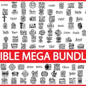 PAQUETE CRISTIANO SVG, Svg cristiano, Svg de citas bíblicas, signo religioso, descarga instantánea, Svg de Jesús, Svg de Dios, descarga digital, Svg de fe, Svg