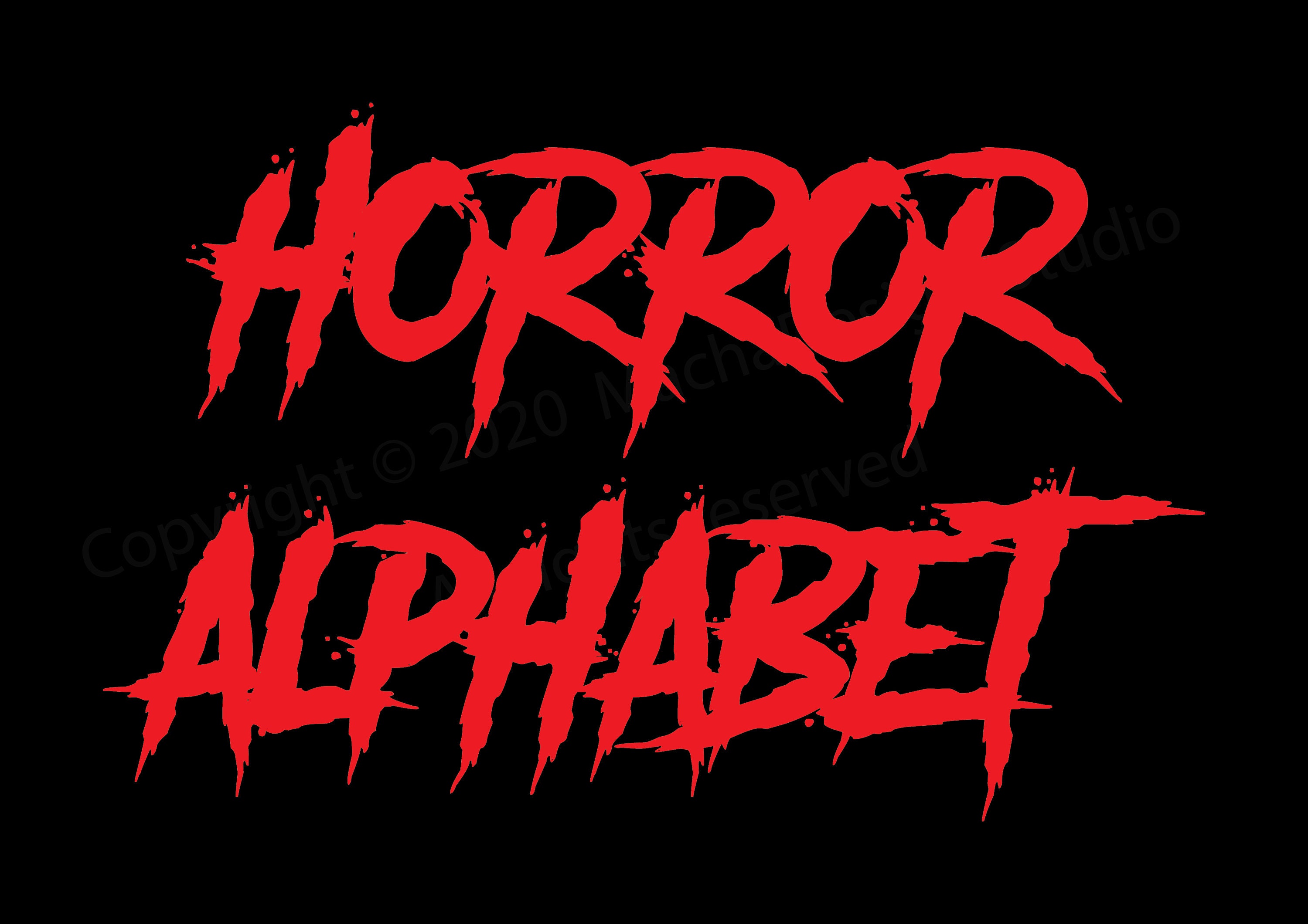 Buy Horror Font Svg Horror Font Clipart Font For Cricut Silhouette