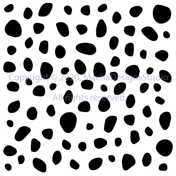 Dalmatian Spots SVG, Dalmatian SVG, Dog SVG, Animal Spots Svg, Animal Svg, Instant Download, Dalmations Print Svg, Spots Pattern Svg