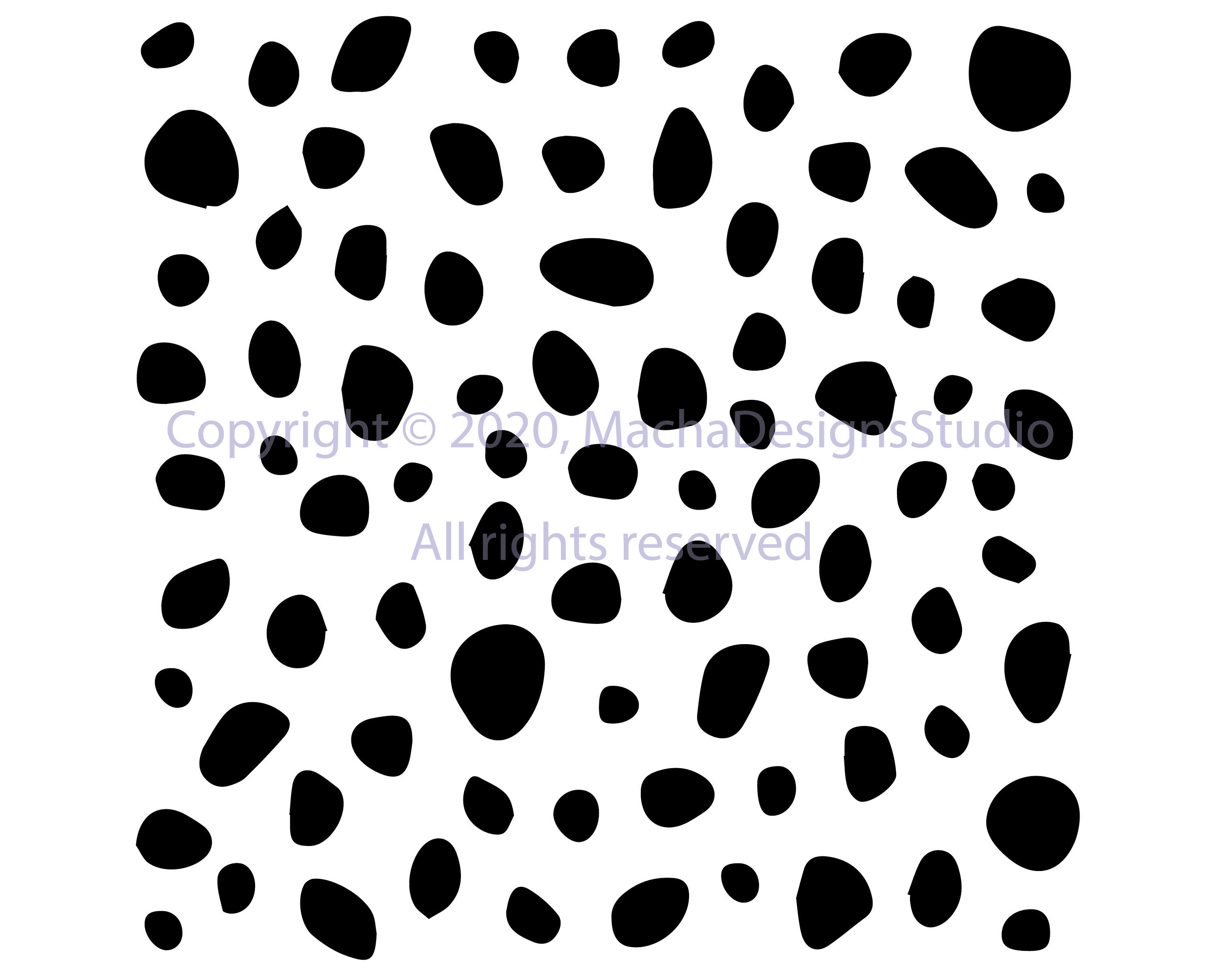 Dalmatian Spots SVG, Dalmatian SVG, Dog SVG, Animal Spots Svg, Animal Svg,  Instant Download, Dalmations Print Svg, Spots Pattern Svg