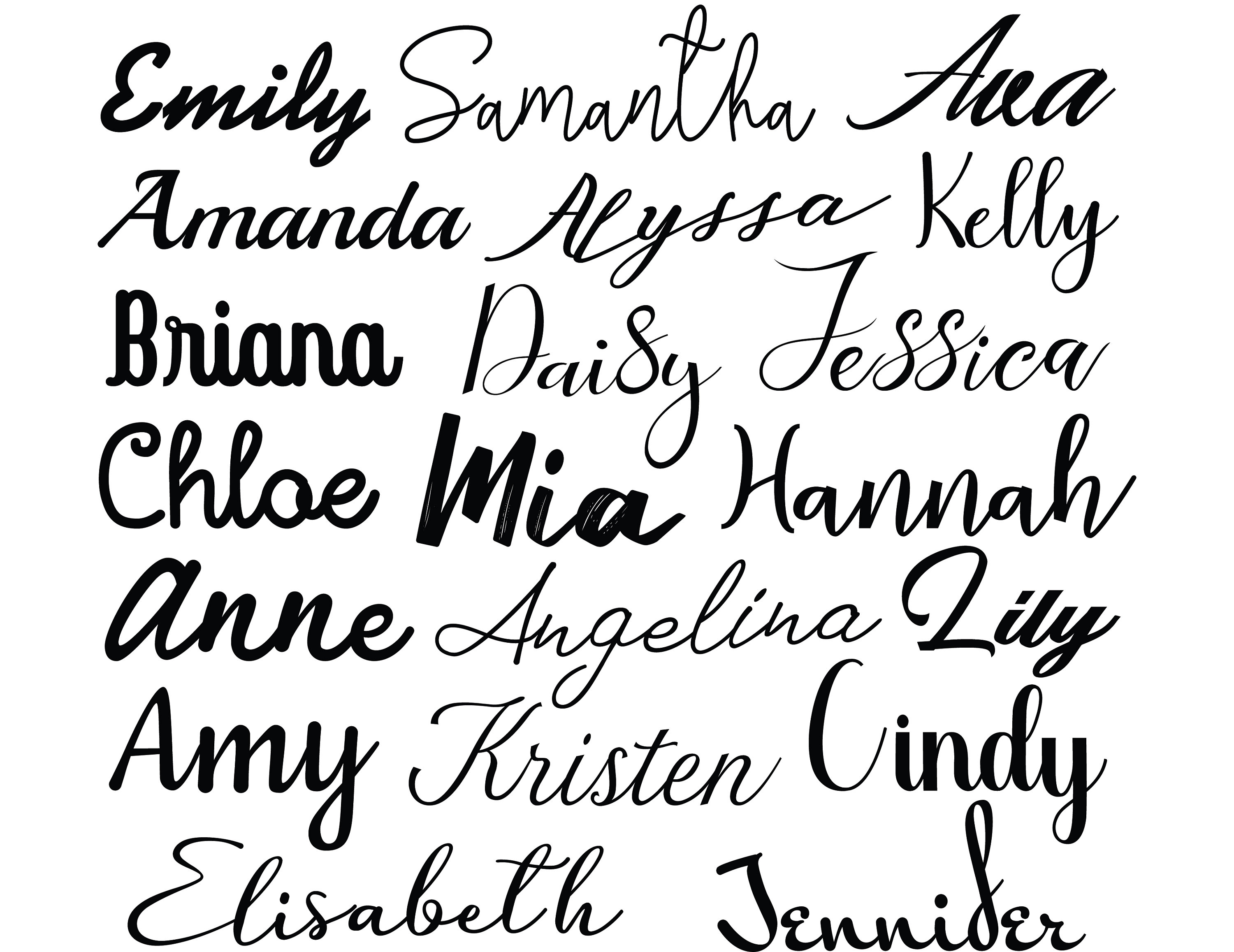 Handwritten Font SVG Cursive Font SVG Handwritten SVG - Etsy Canada