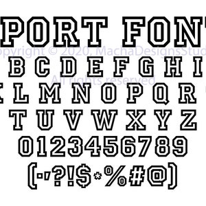 Sport Font SVG, Instant Download, Font SVG, Sport Alphabet Svg, Varsity Font SVG, Varsity letters Svg, Digital Download, Font Svg Download