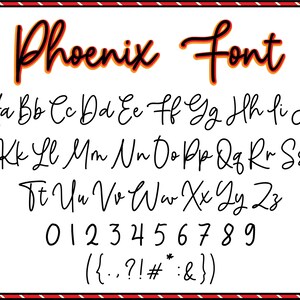 Phoenix police SVG, police manuscrite SVG, police cursive SVG, police Cursive Serif, police Serif Ttf, police de caractères Ttf, cursive élégante, police pour Cricut