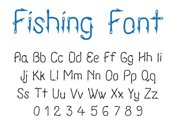 alphabet fish hooks Fishing Hook Font FontStation Fish Hooks Script SVG Font