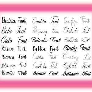 Paquete de fuentes n.° 2 (SVG), fuentes manuscritas (SVG), fuente cursiva (SVG), alfabeto (SVG), paquete de fuentes cursivas (SVG), fuente cursiva para Cricut, fuente SVG - TTF