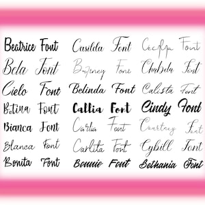 Font #2 Bundle Svg, Handwritten Fonts Svg, Cursive Font Svg, Alphabet Svg, Cursive Font Bundle Svg, Cursive Font For Cricut, Font Svg - Ttf