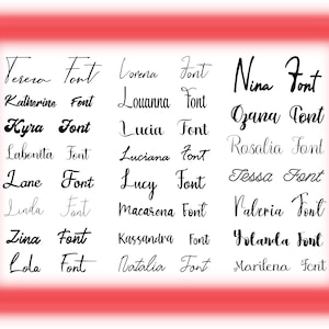 Font #4 Bundle Svg, HANDWRITTEN Fonts SVG,
