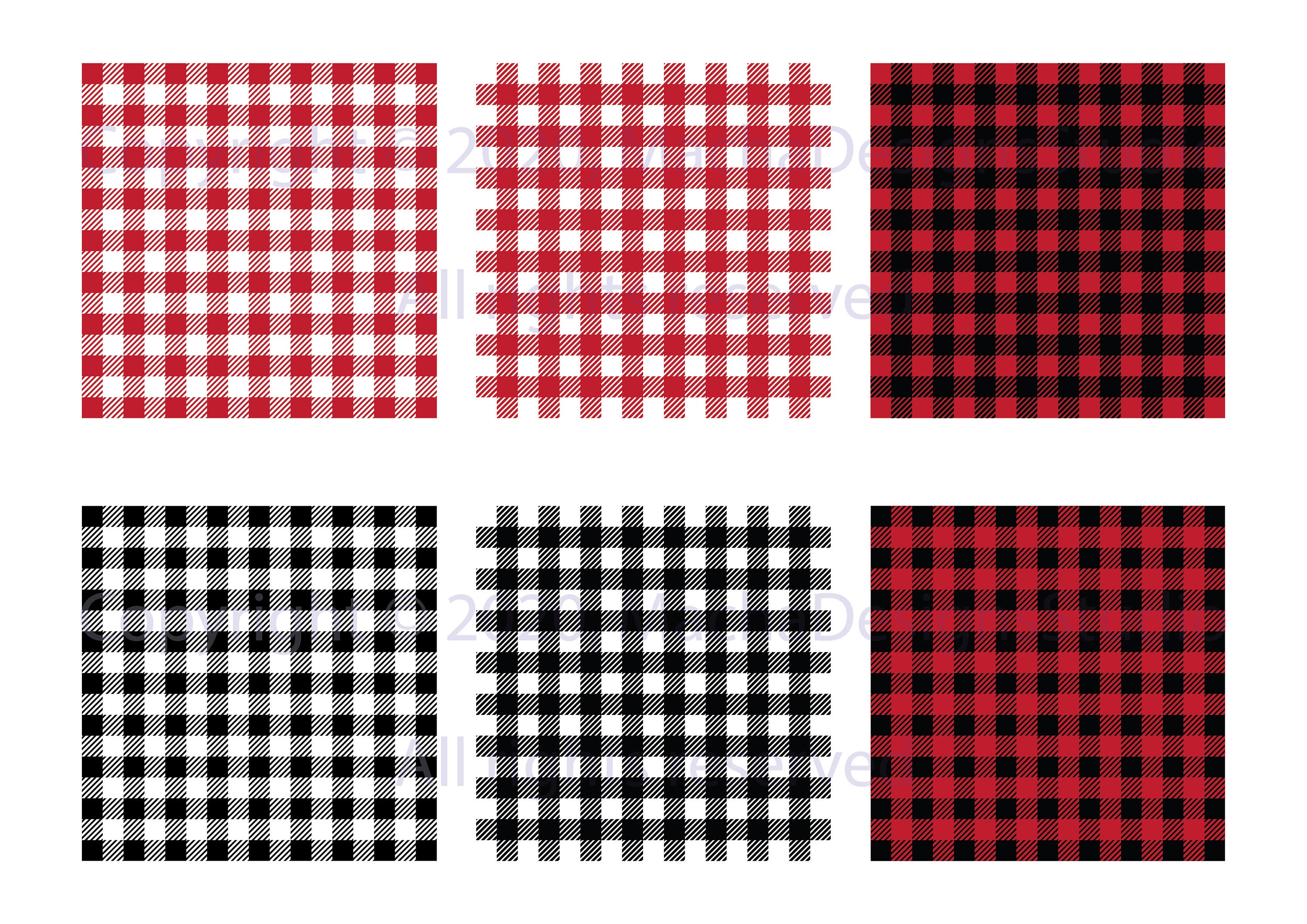 Buffalo Plaid SVG Bundle Instant Download Buffalo Check - Etsy UK