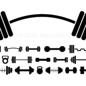 Barbell bundel SVG, Sport SVG, sportschool Svg, Barbell SVG, sportschool Shirt Svg, digitale download, fitness Svg, Heart Beat Svg, Instant Download, Svg
