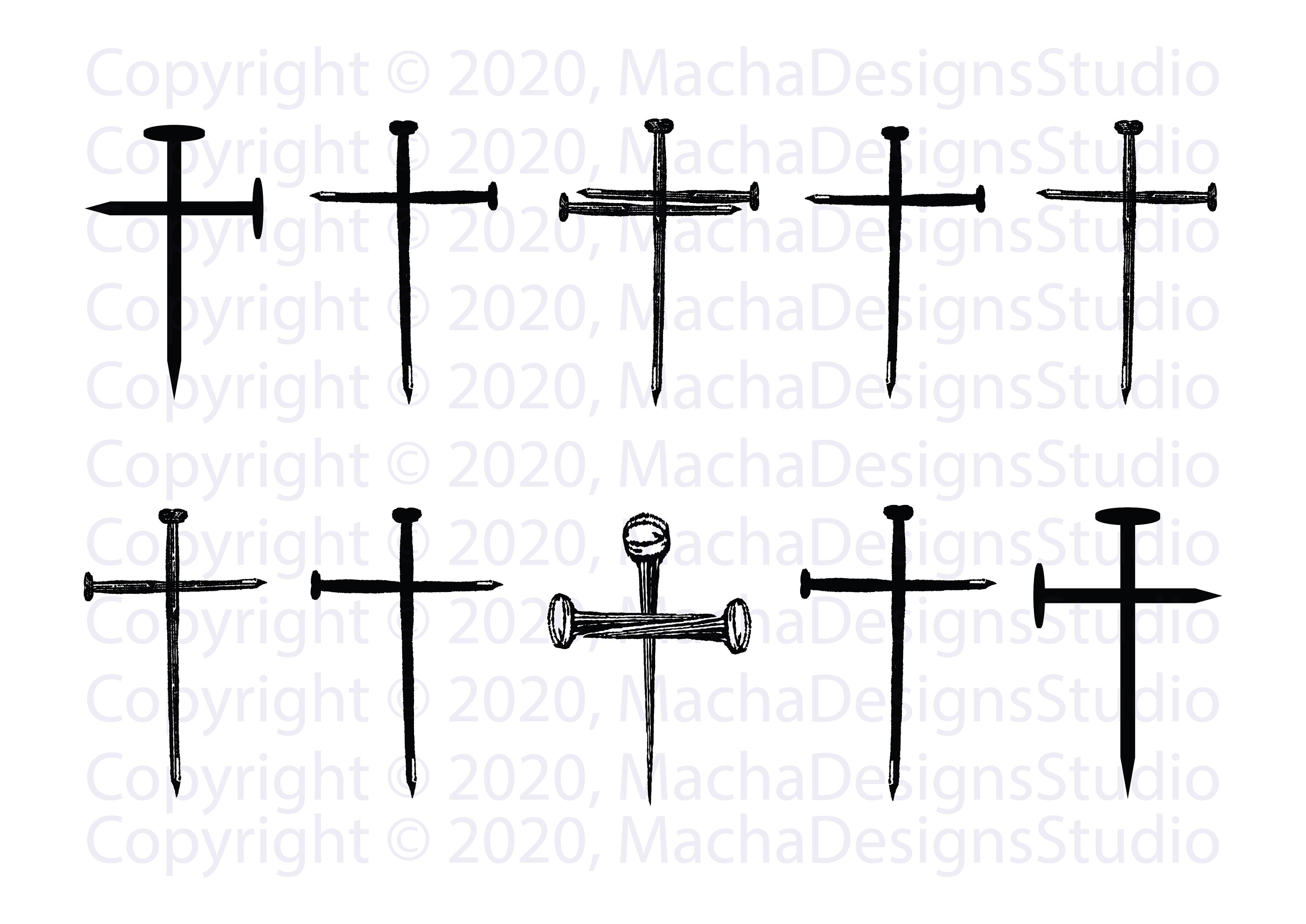 Nail Cross Bundle SVG Cross Bundle SVG Cross SVG Digital Download Jesus Cross Svg Jesus Svg Instant Download Christian Svg ClipArt