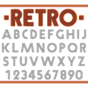 GROOVY LETTERTYPE SVG, lijnen lettertype Svg, jaren 70 stijl Svg, groovy tekst Svg, vintage typografie, vintage lettertype Svg, hipster belettering Svg, retro Svg