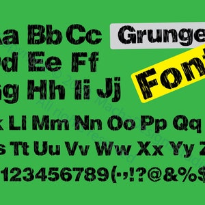 グランジ フォント SVG、ディストレスト アルファベット SVG、ディストレスト フォント SVG、ディストレスト レター SVG、デジタル ダウンロード、フォント SVG、グランジ レター SVG