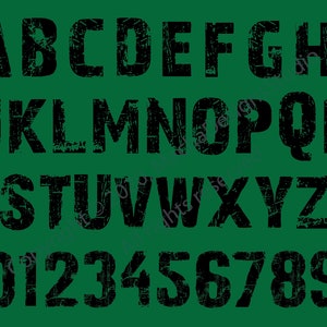 Distressed Font SVG, Distressed Font TTF, Instant Download, Font Svg for Cricut, Distressed Brush, Grunge Font Svg, Distressed Letters SVG