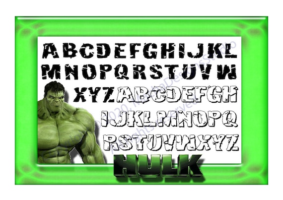 Hulk Font SVG, Hulk Alphabet SVG, Hulk SVG, Instant Download, Font Svg, Marvel Svg, Superhero Font Svg, Superhero Svg, Alphabet Svg, Font