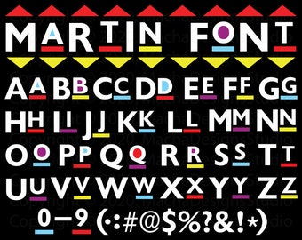 Martin Font SVG: African Alphabet Letters (Instant Download)