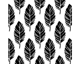 Leaf Pattern SVG PNG: Botanical Background (Digital Download)