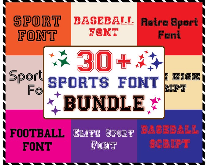 Varsity Font Svg, College Font Svg, Sports Font, Alphabet Svg ...