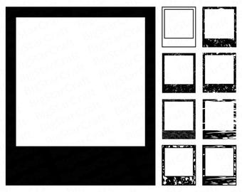 Lot de cadre photo fleuri vintage SVG : cliparts de cadres rétro (téléchargement numérique)