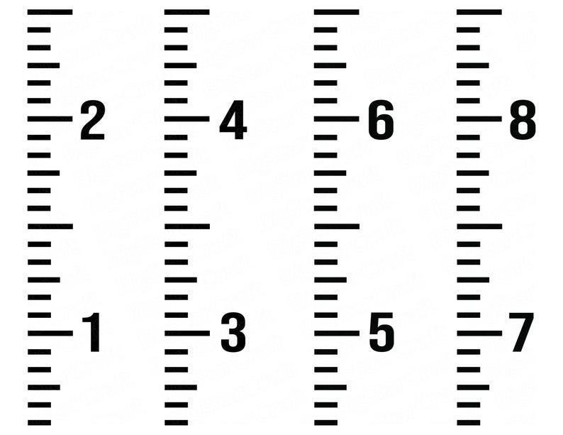 Kids Growth Chart Ruler SVG PNG: Nursery Wall Decor (digital Download ...