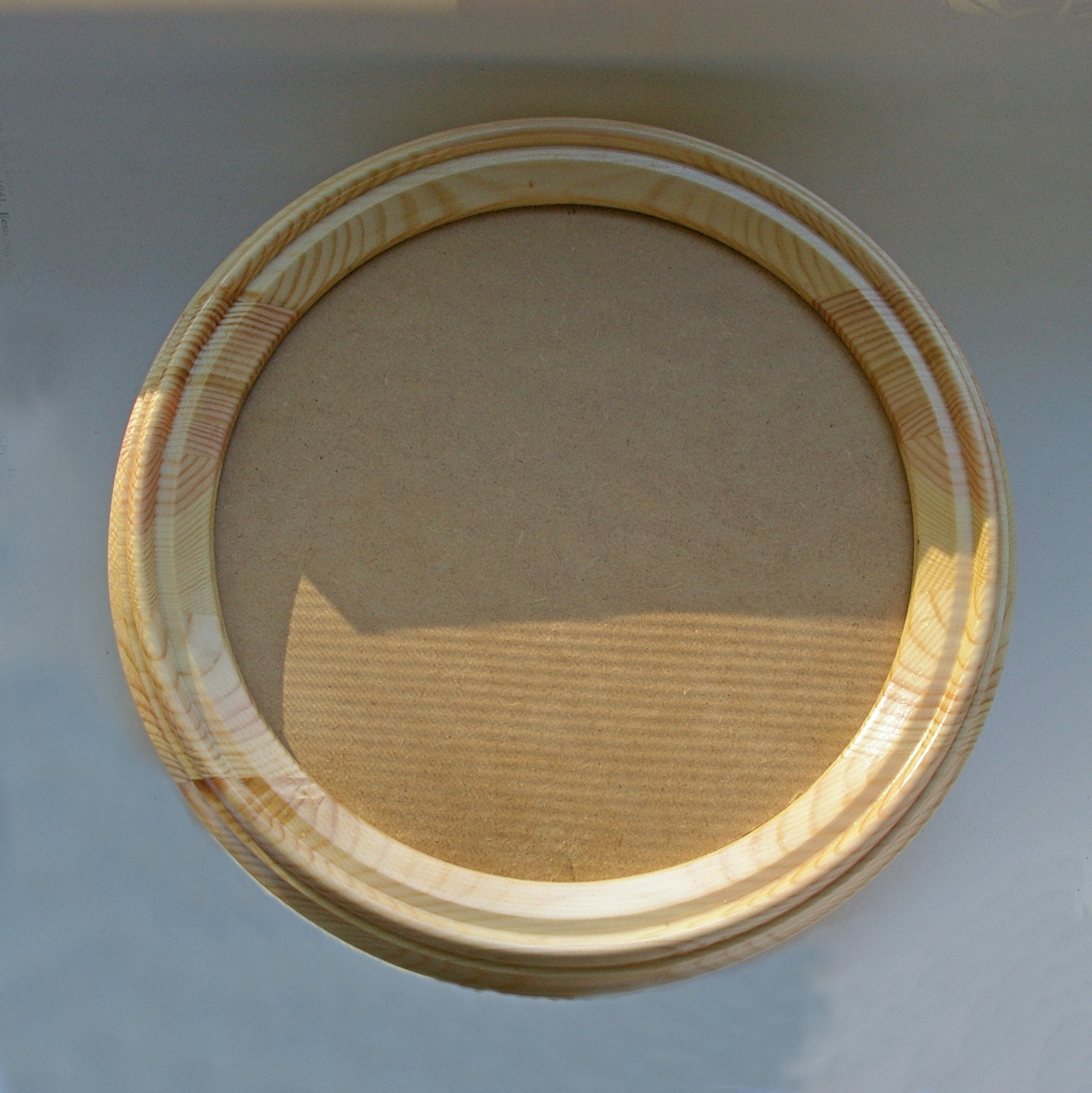Round Wooden Picture Frame 294 Mm Frame for Paintings Etsy