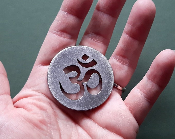 OM Worry Coin, Stress Relief Gift,  ADHD Autism Dementia Anxiety Relief Tool, Fidget Toy, Wellbeing Gift, Pocket Hug, Tactile Worry Stone