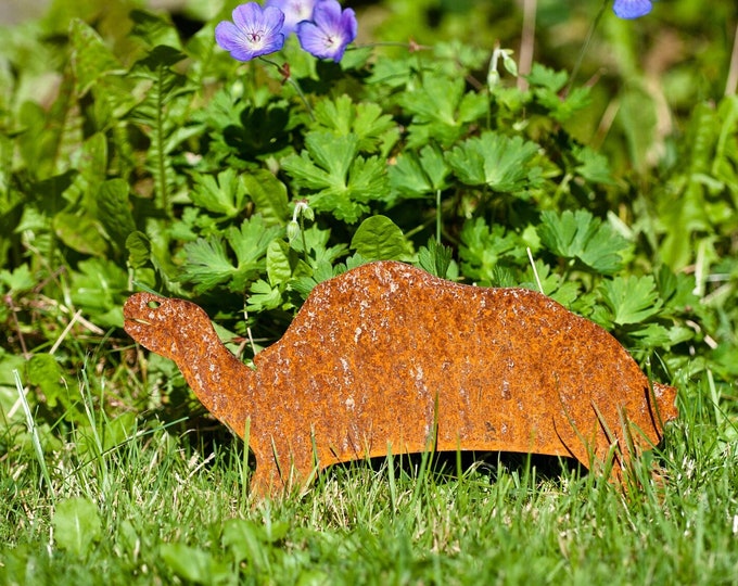 Metal Tortoise Lawn Ornament, Tortoise House Decor, Tortoise Memorial Gift, Rusty Metal Garden Art, Plant Pot Decor, Gift for Tortoise Lover