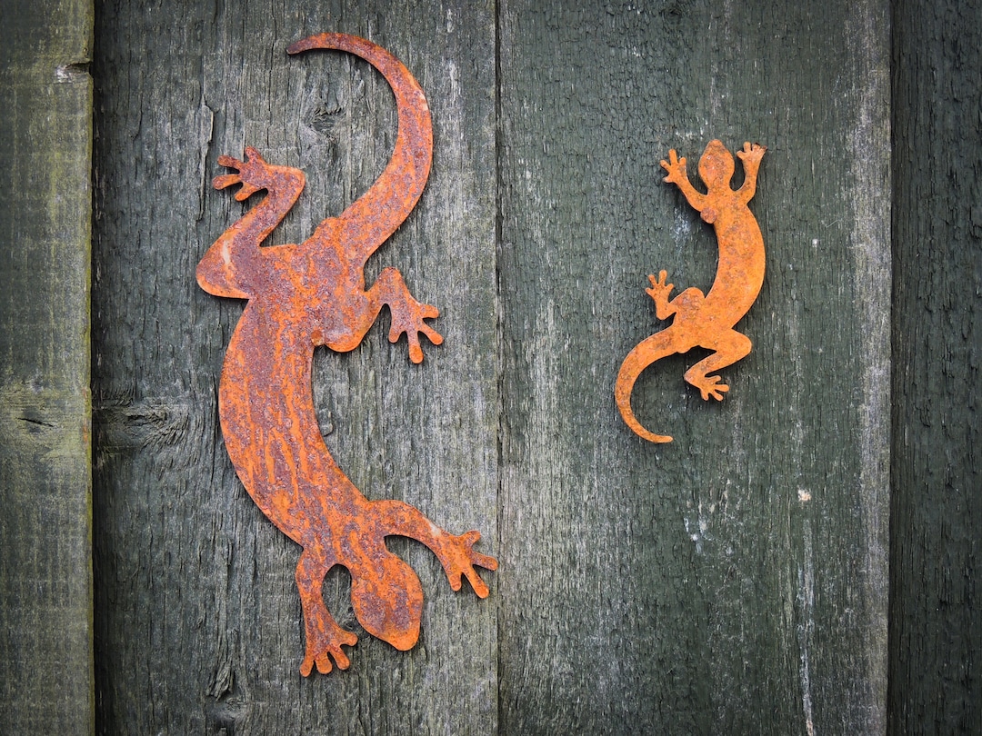 Lizard Metal Wall Art, Gecko Garden Wall Art, Gecko Gifts, Lizard