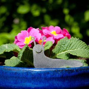 Stainless Steel Slug Family, House Plant Pot Ornaments, Flower Pot Decor, Window Box Ornament, Houseplant Gift, New House Gift, Garden Gifts image 14