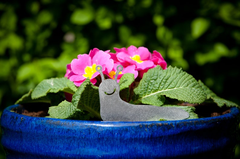Stainless Steel Slug Family, House Plant Pot Ornaments, Flower Pot Decor, Window Box Ornament, Houseplant Gift, New House Gift, Garden Gifts image 14