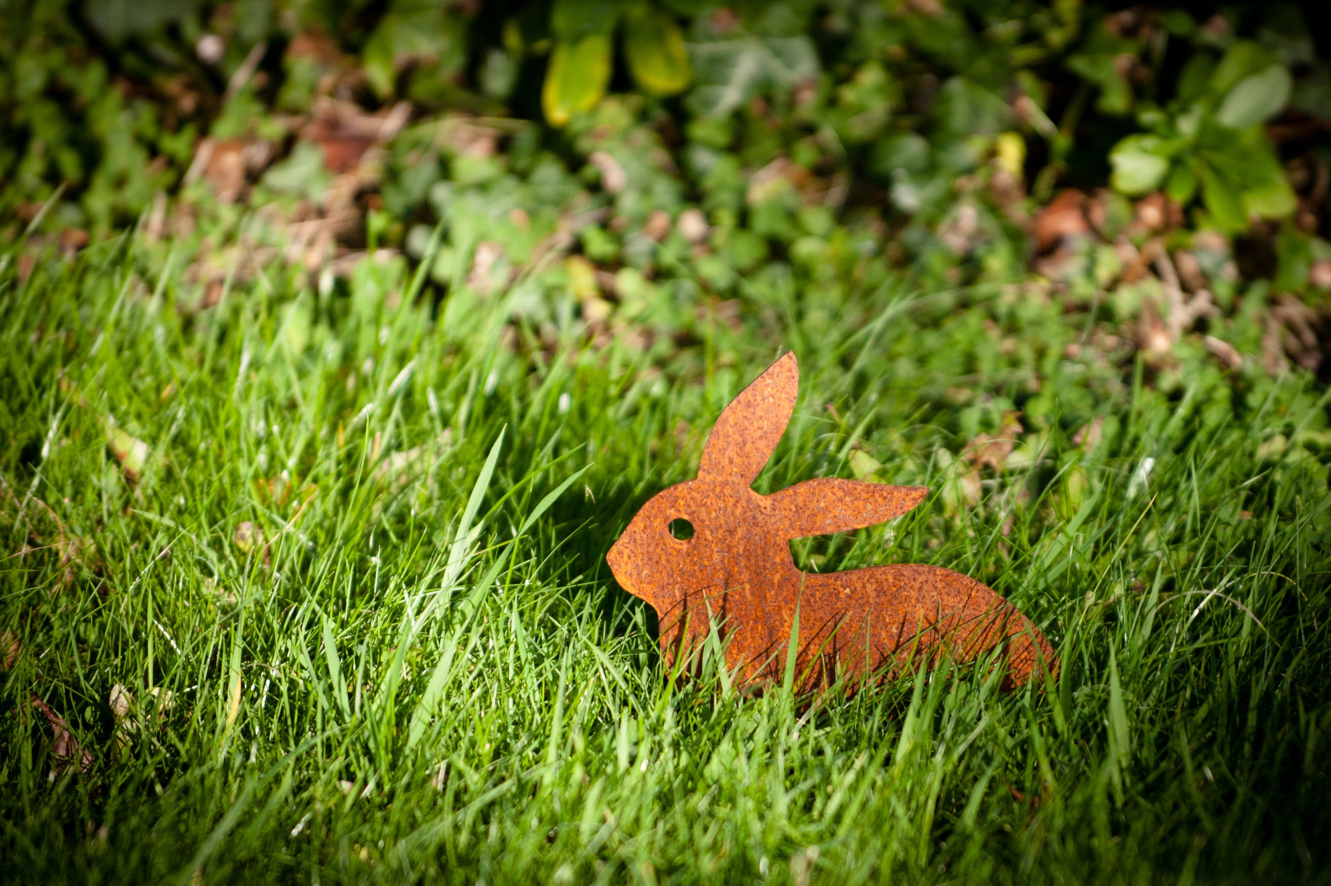 Décor mignon de pelouse de lapin, topper de clôture de lapin