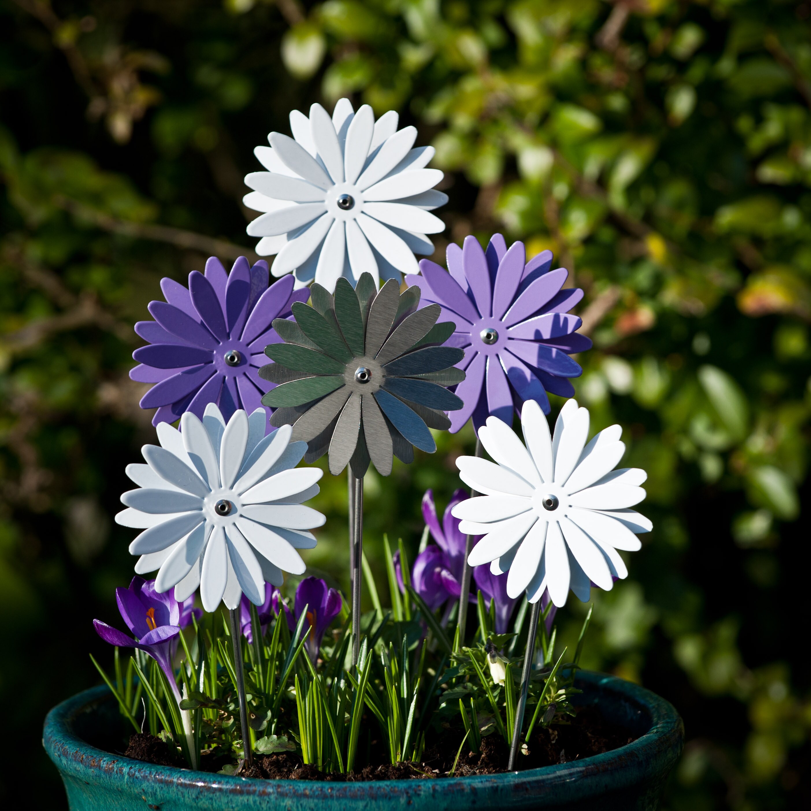 Daisy Stainless Steel Metal Flower Stem Silver Flower Garden Etsy