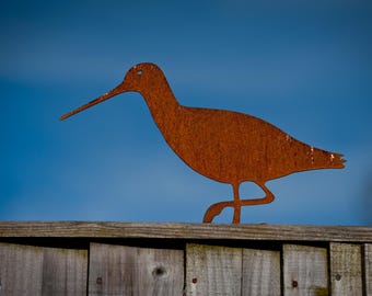 Godwit Fence Topper, Gate Decoration, Coastal Ornament Gift, Wading Bird Gift, Shoreline Bird Gift, Godwit Gift, Pergola Decor, Bird Gifts