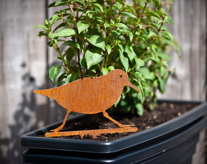 Sanderling Lawn Ornament, Plant Pot Decor, Coastal Decor, Pond Decoration, Wading Bird Gift, Shoreline Bird Gift, Sanderling Gift, Seaside