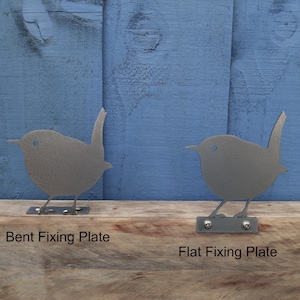 Metal Wren – Rusty Garden Bird Art Decor – Fence Topper Pergola Allotment Shed Pot Tree Decoration Ornament Gift – Ready To Rust image 2