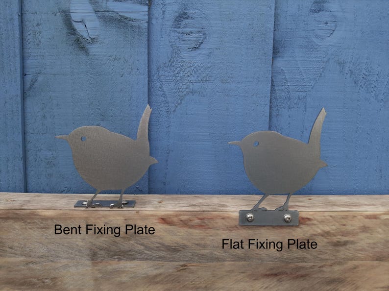 Metal Wren – Rusty Garden Bird Art Decor – Fence Topper Pergola Allotment Shed Pot Tree Decoration Ornament Gift – Ready To Rust image 2