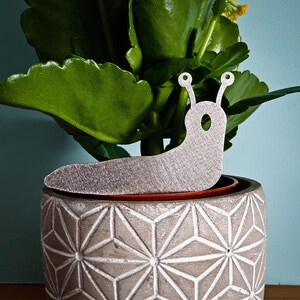 Stainless Steel Slug Family, House Plant Pot Ornaments, Flower Pot Decor, Window Box Ornament, Houseplant Gift, New House Gift, Garden Gifts image 4