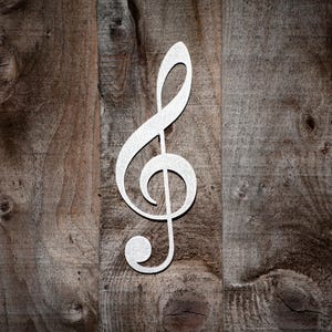 Treble Clef Metal Wall Art, Home and Garden Decor for Musician