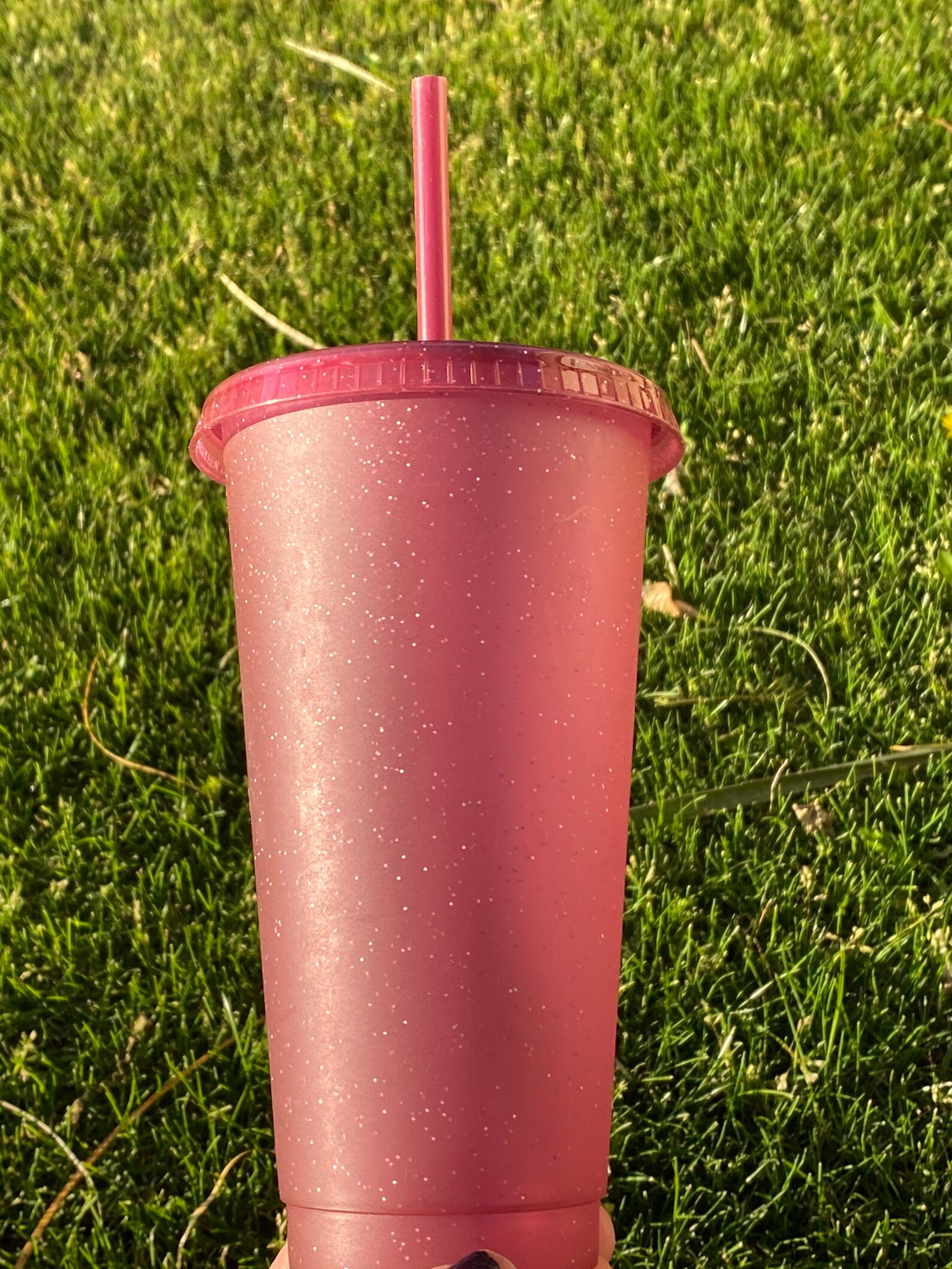 Glitter 24oz Reusable Cold Cup Etsy