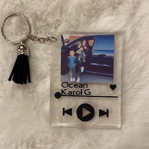 song lyric keychain