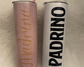 Madrina and padrino 20oz tumbler