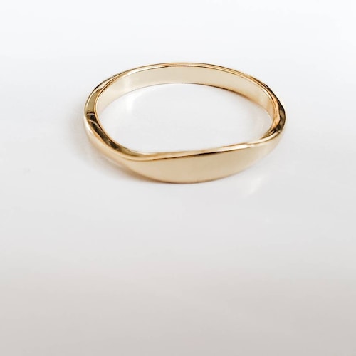 Gold Plated Blank Ring Stamping or Engraving Blank for Etsy