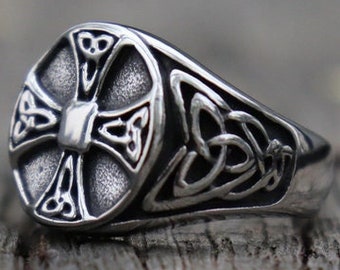 Tree of Life Signet Ring Stainless Steel Ring Classic Men - Etsy