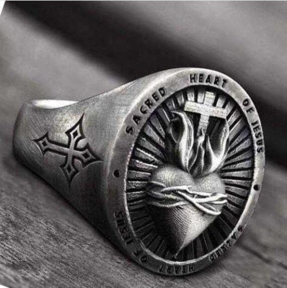 Sacred heart of jesus best sale ring