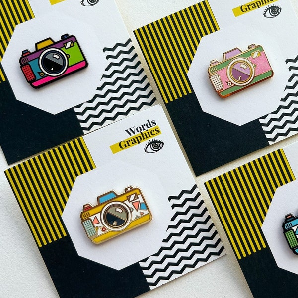 Retro Camera Pin  •  POLAROID CAMERA Enamel Pin