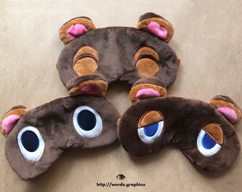 Tom Nook ANIMAL CROSSING Sleeping Eye Mask • Timmy and Tommy