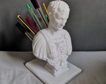 Julius Caesar Pen / Pencil Stationery Holder Desk Tidy (3D Printed) Great Christmas present.. Will post same day or next day excluding wkend