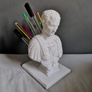 Julius Caesar Pen / Pencil Stationery Holder Desk Tidy (3D Printed) Great Christmas present.. Will post same day or next day excluding wkend