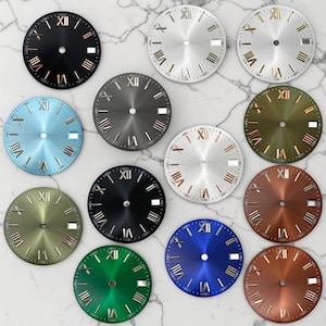 NH35 Watch Dial 28.5mm Roman Number Dial with Date Window Modification Kit Compatible with NH35/NH36 Movement Dive Watch Modding