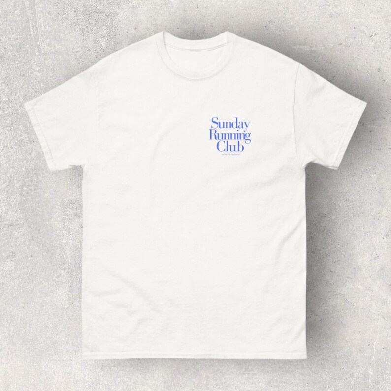 Sunday Running Club Vintageinspired Tshirt Retro Style for Active